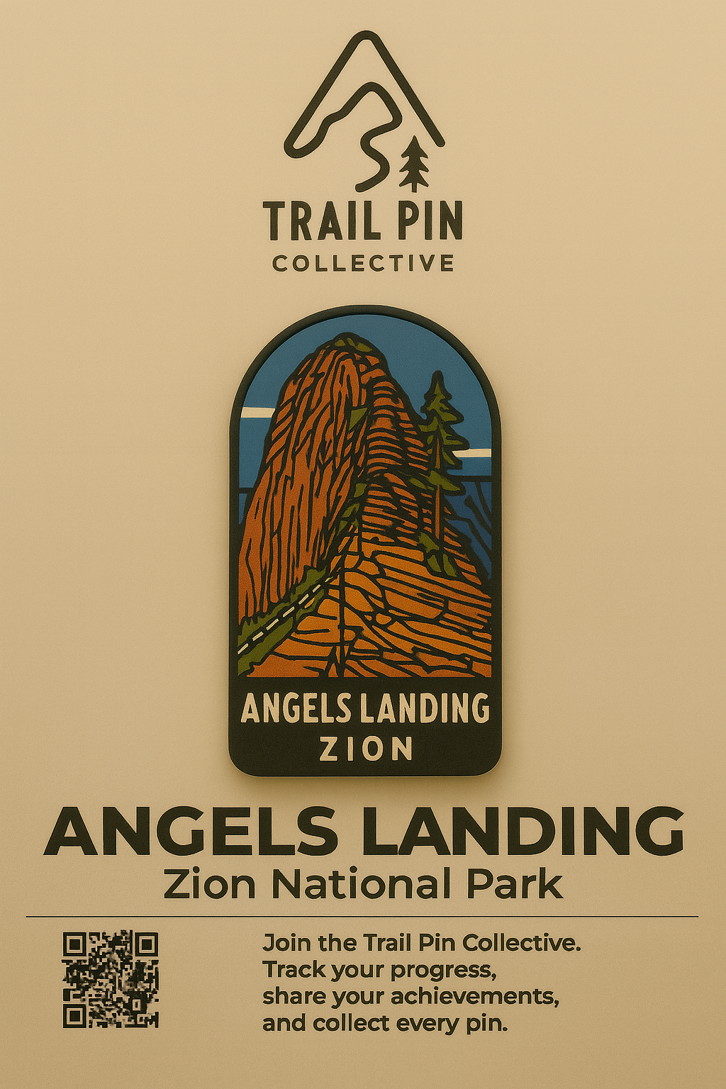 Angels Landing Trail Pin