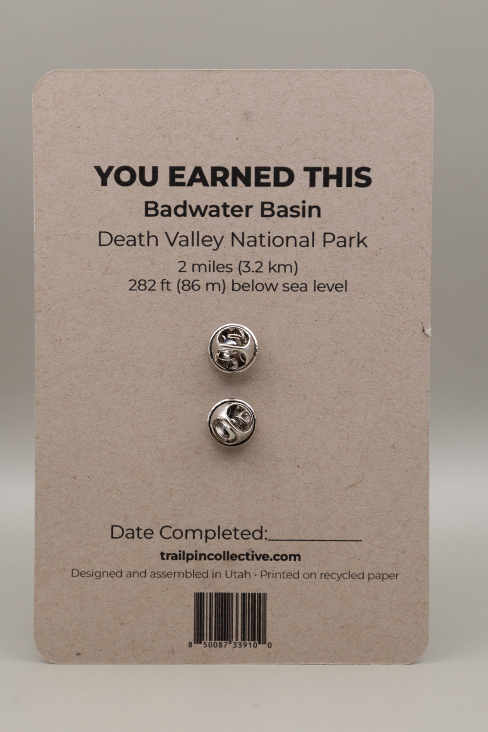 Badwater Basin Trail Pin