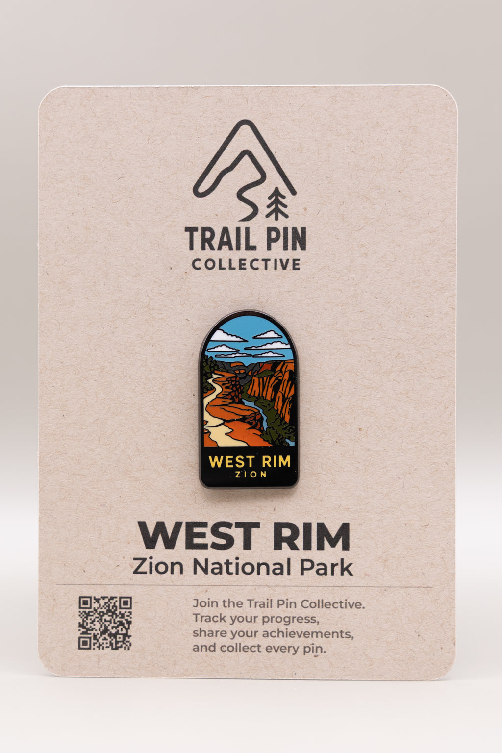 West Rim Trail Pin