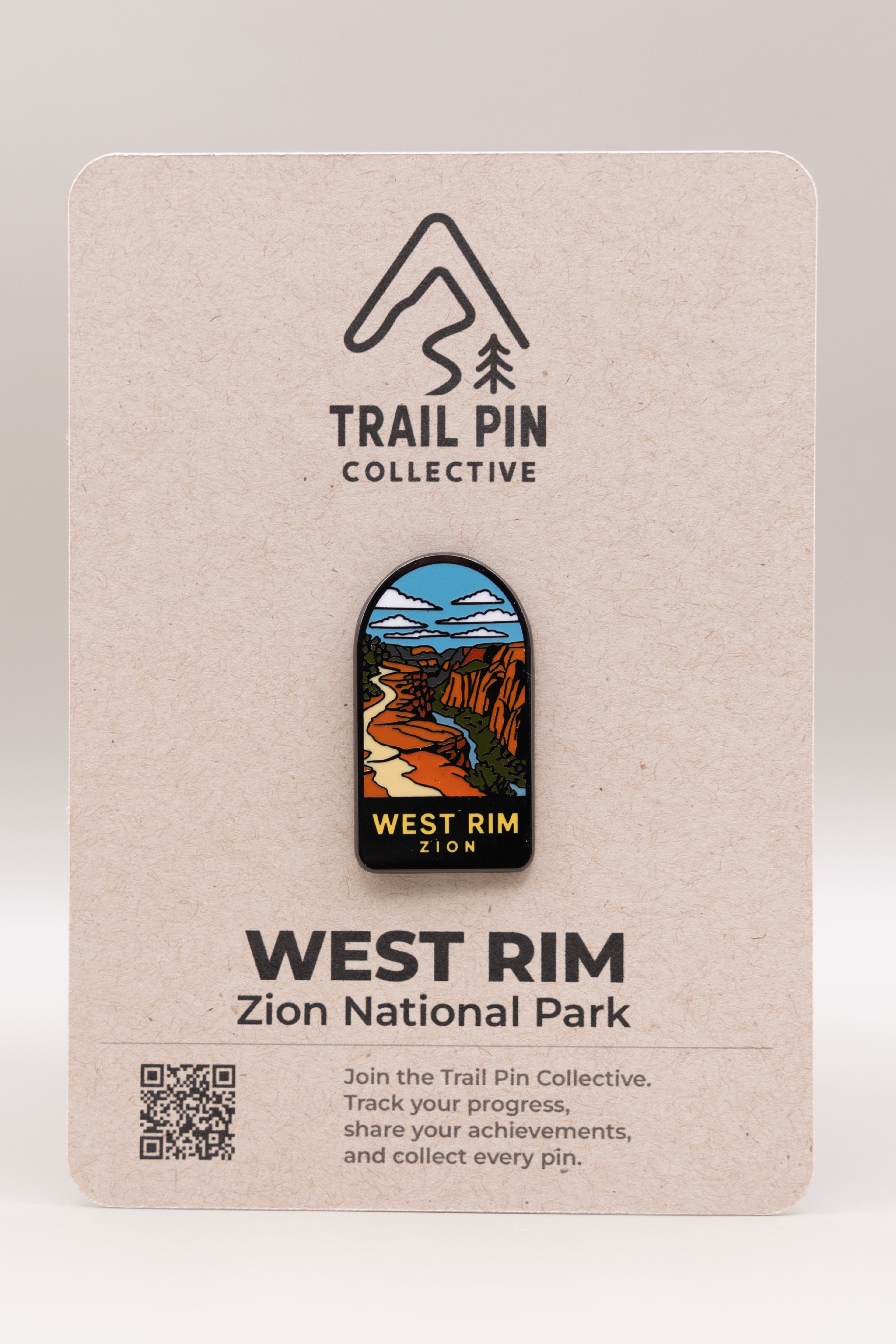 West Rim Trail Pin