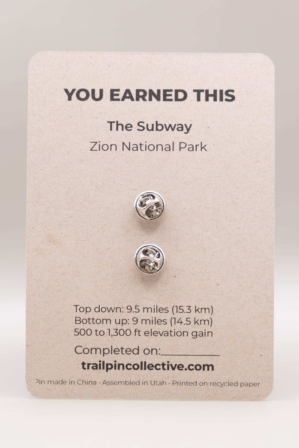 The Subway Trail Pin