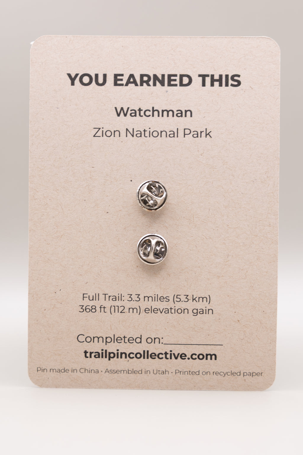 Watchman Trail Pin
