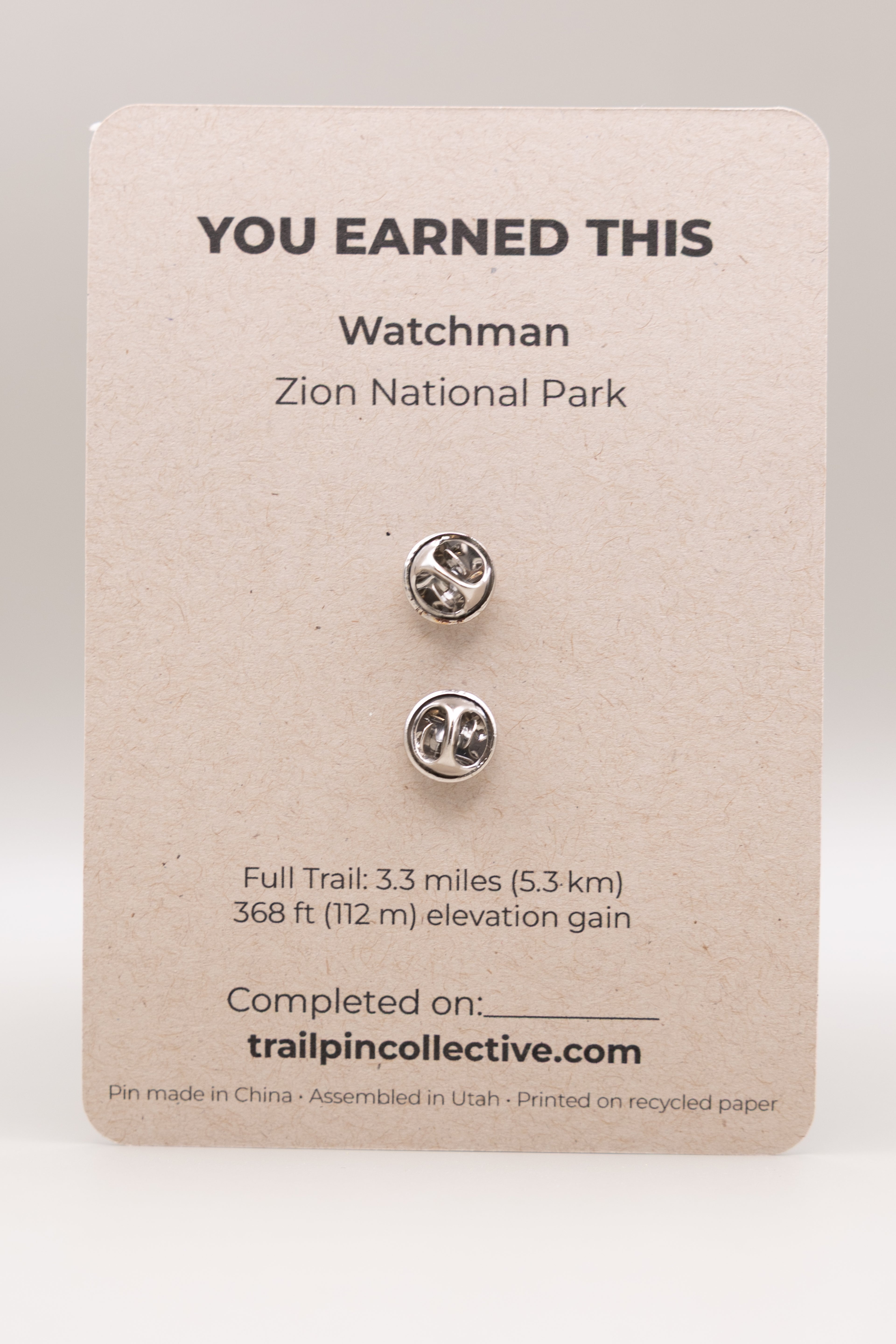 Watchman Trail Pin