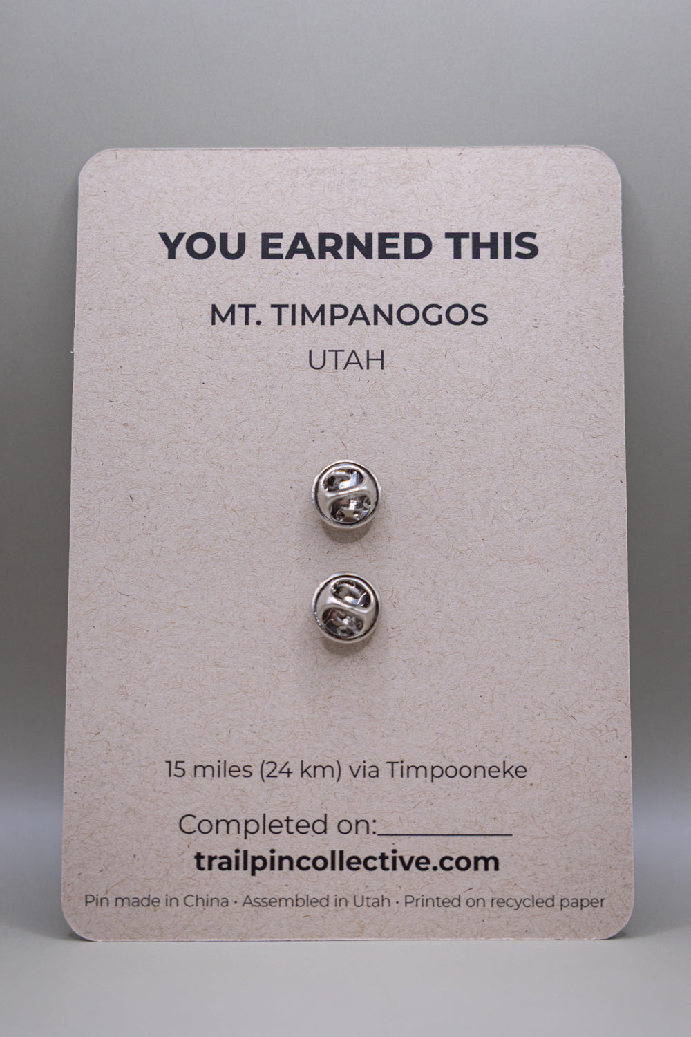 Mount Timpanogos Trail Pin