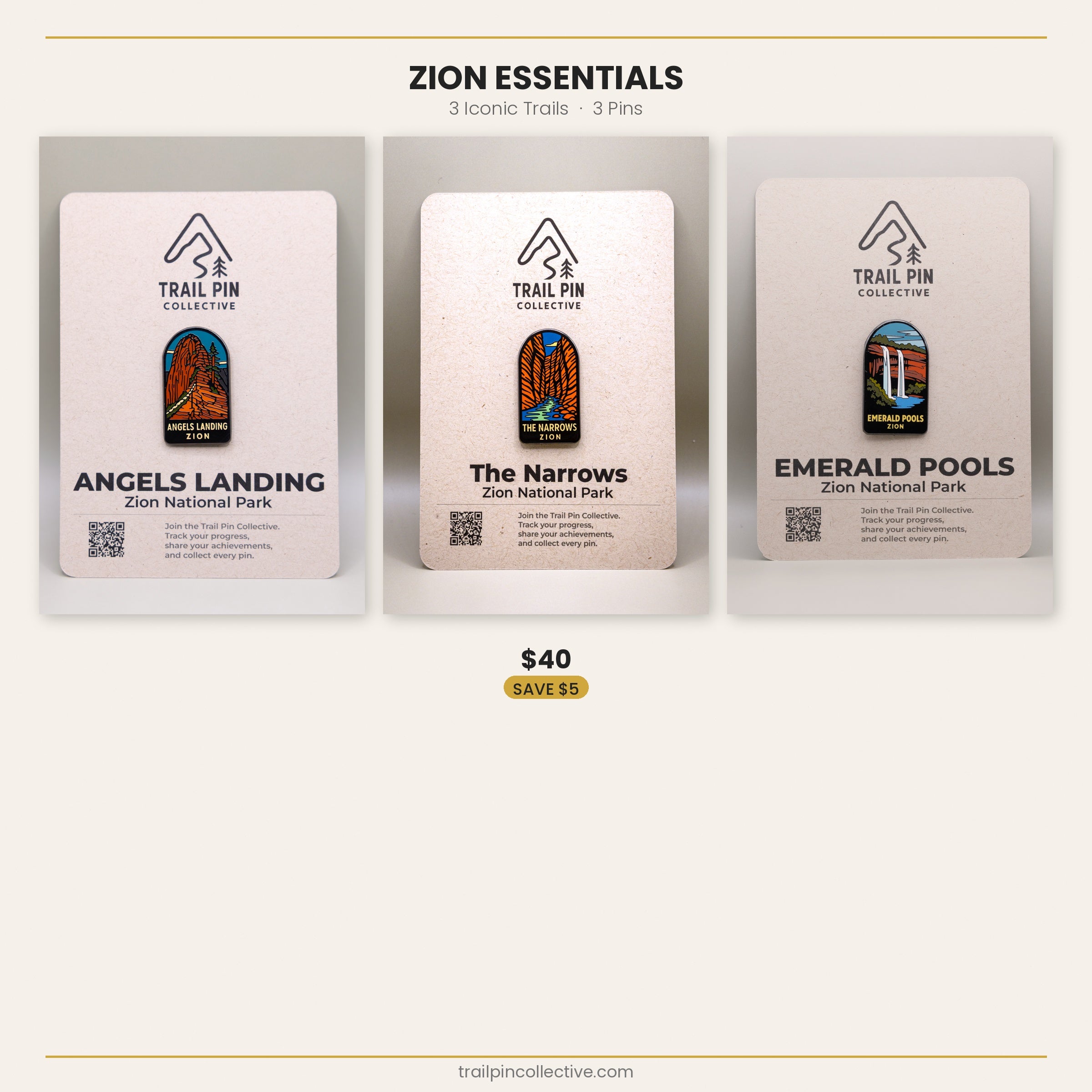 Zion Essentials - 3 Pin Bundle