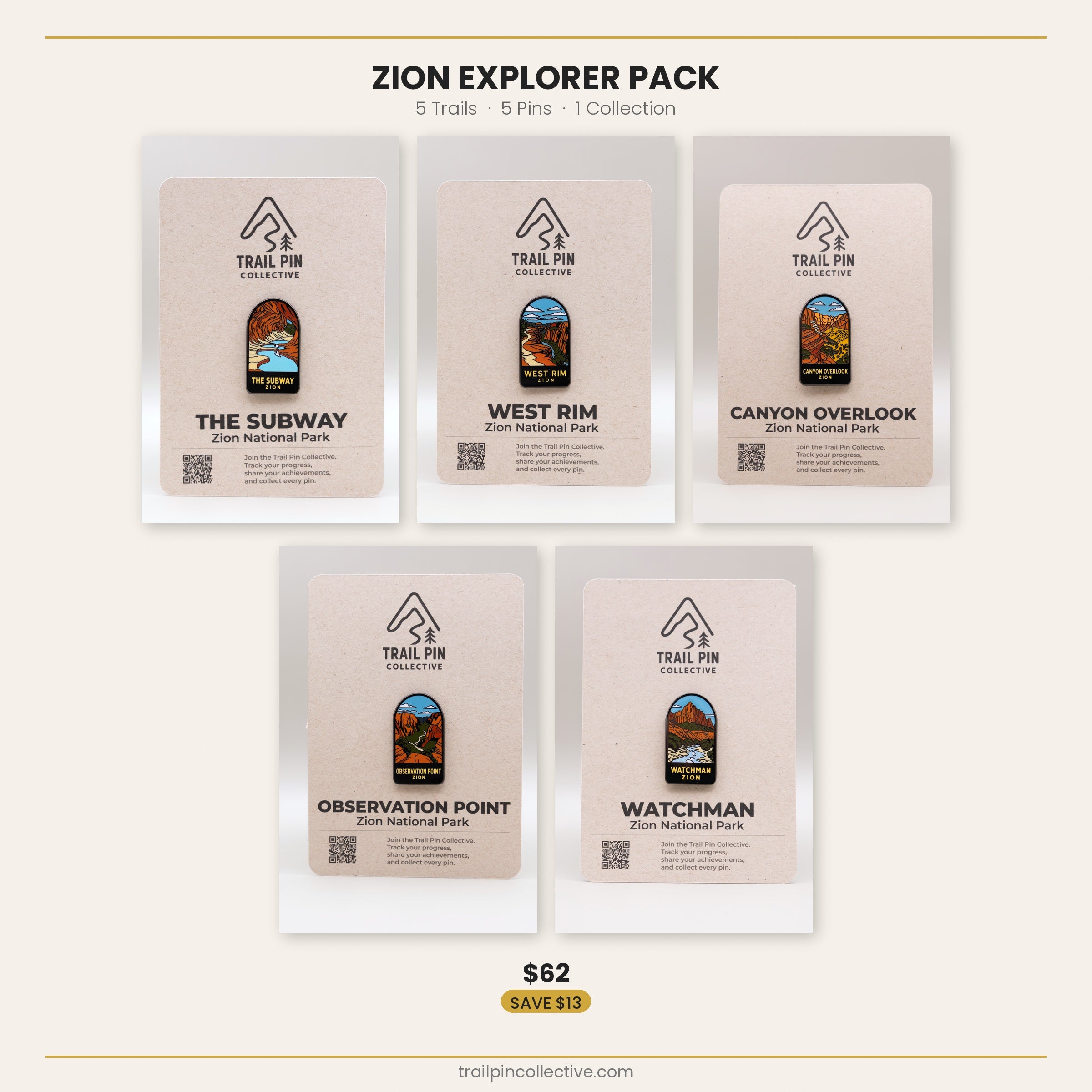 Zion Explorer Pack - 5 Pin Bundle